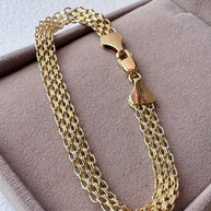 Bismark Style 18k Solid Gold Bracelet