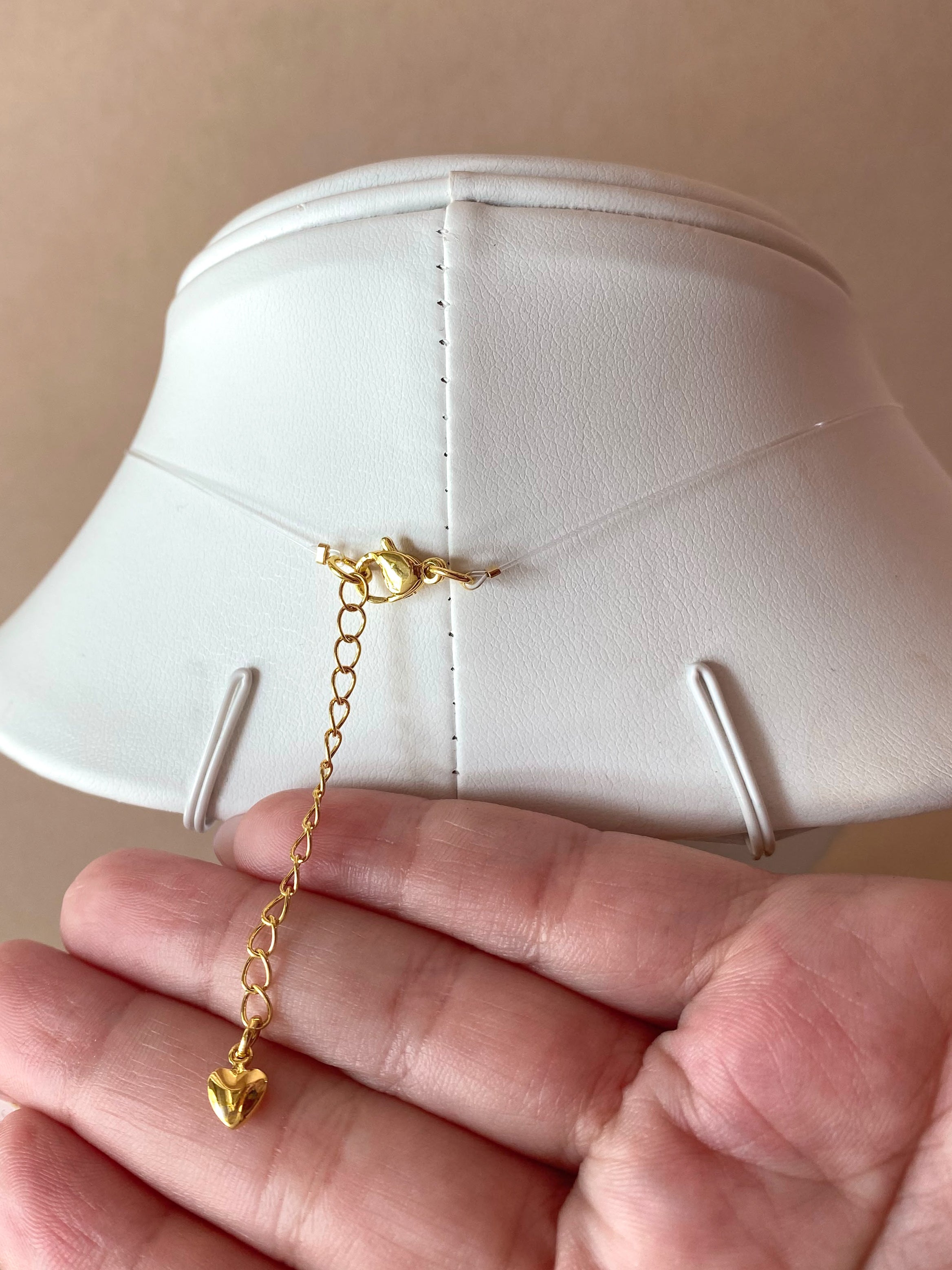Little and Medium Balls 3 Gold Ghost Necklace