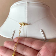 Little and Medium Balls 3 Gold Ghost Necklace