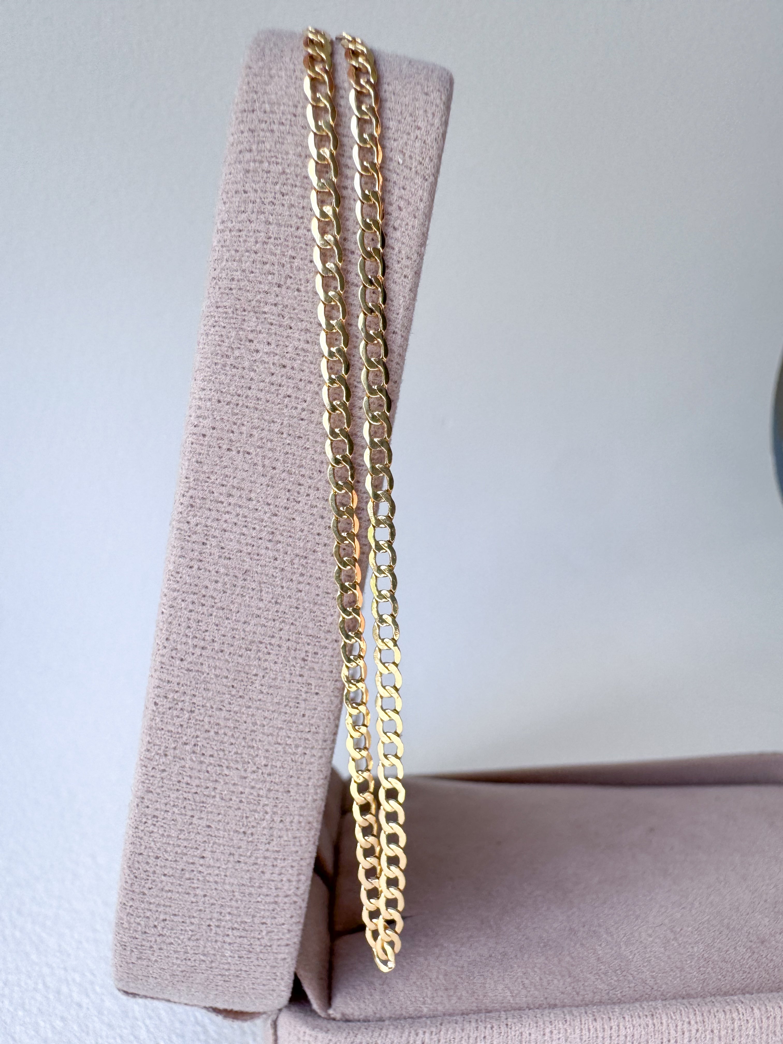 2 in 1 Chain 18k Solid Gold Necklace