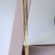 2 in 1 Chain 18k Solid Gold Necklace