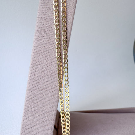 2 in 1 Chain 18k Solid Gold Necklace