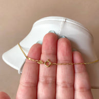 Cross and Pink Crystal Necklace