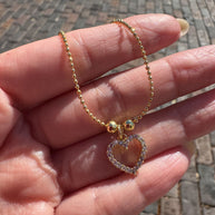 Shiny Heart Adjustable Necklace