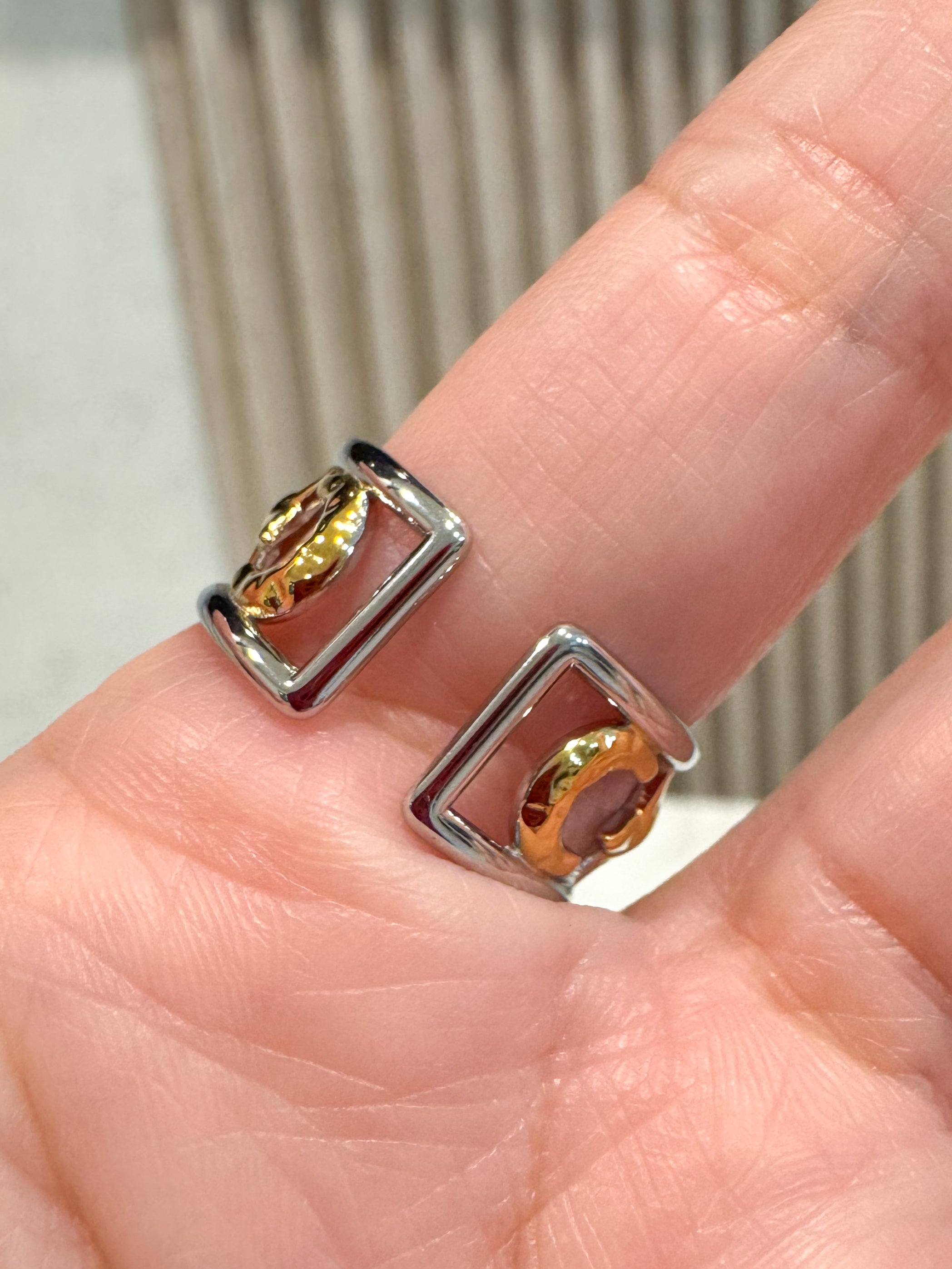 Silver & Gold Star-Moon Ring