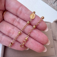 Golden Denario Style 18k Gold Bracelet