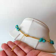 Turquoise & Tiger Eye Stones Beads Necklaces