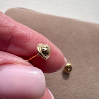 Topitos diamantados 3mm mini 18K