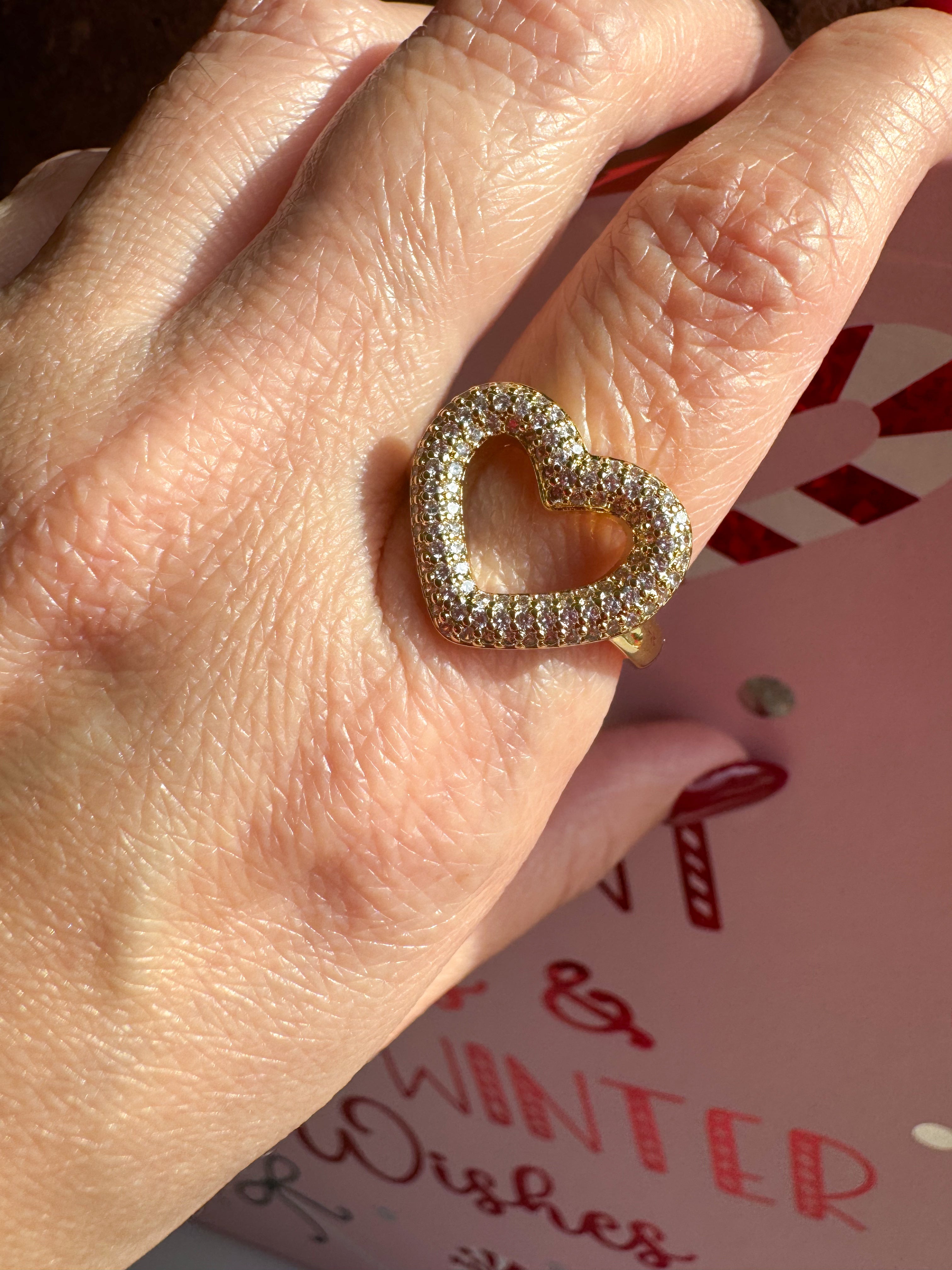 Big Heart Ring Zircons