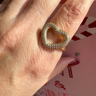 Big Heart Ring Zircons