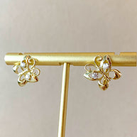 Butterfly Crystal Hoops