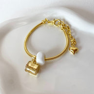 Coffee Cup and White Turkish Bracelet