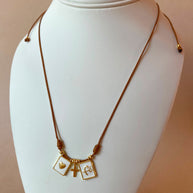 Heart, Cross and Faith Leather Adjustable Necklace