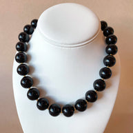 Black Acrylic Big Balls Necklace