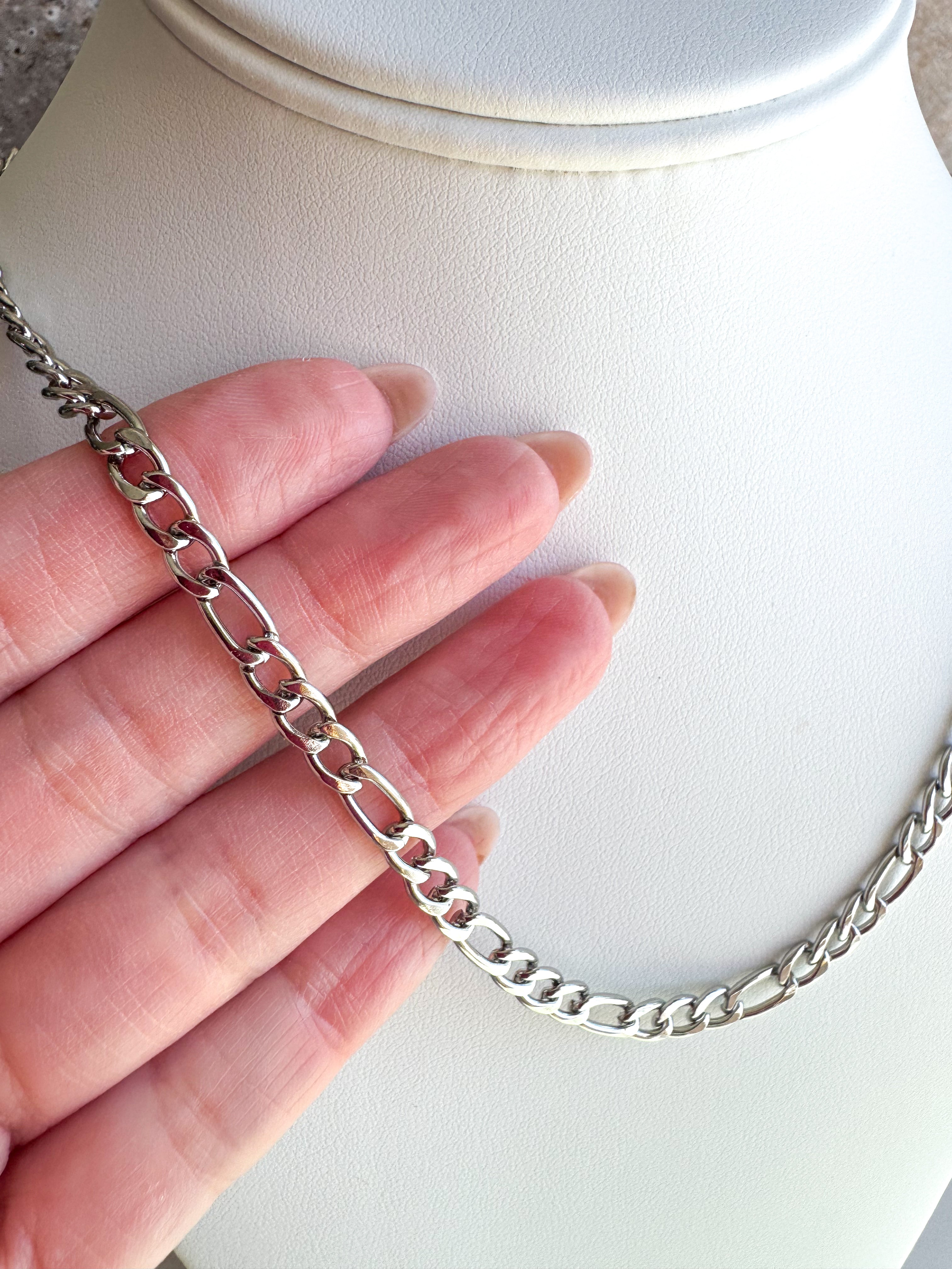 Silver Links Plain Steel Chain