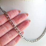Silver Links Plain Steel Chain