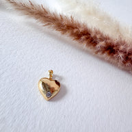 Little Golden Heart Silhouette Charm
