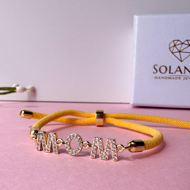 Shiny MOM Yellow Bracelet