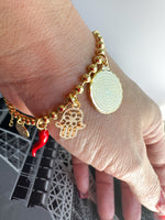 Load image into Gallery viewer, Multi charm protection bracelet
