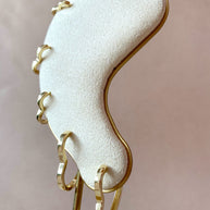 Big, Medium and Little Heart Silhouette Hoops