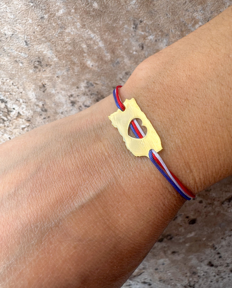 Puerto Rico Thread Bracelet