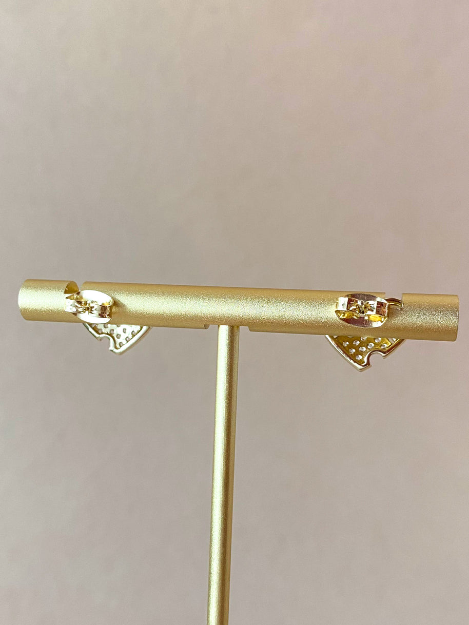 Little Puzzle Golden Hearts Earrings