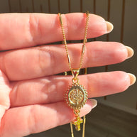 Saint Benedict & Cross Necklace