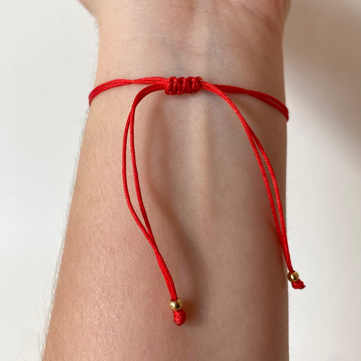 Virgin of the Valley Azabache and Flower Red Thread Bracelet