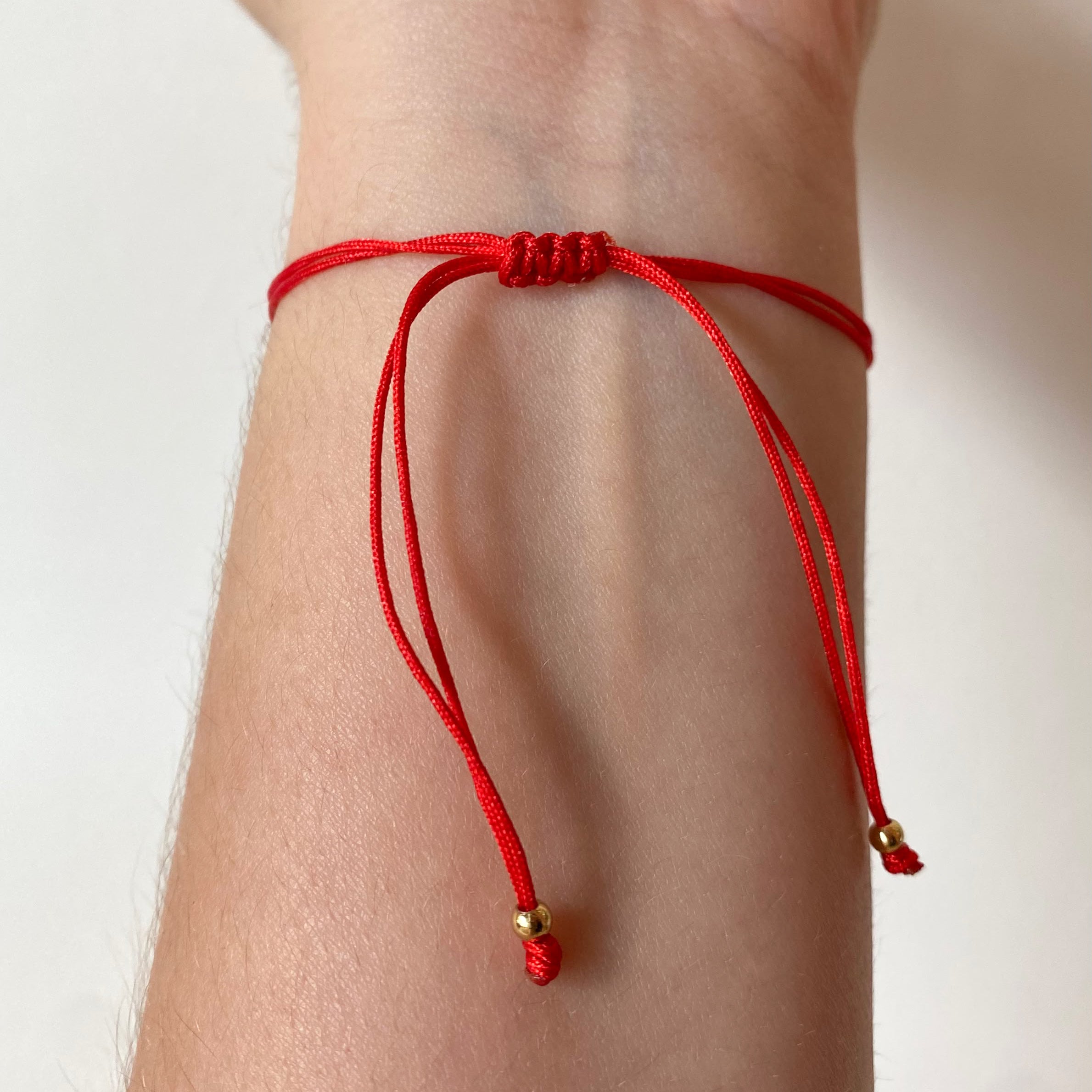 Virgin of the Valley Azabache and Flower Red Thread Bracelet