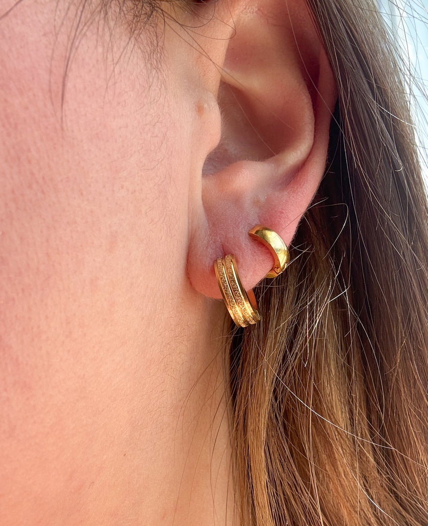 Argollas Acero Brillantes