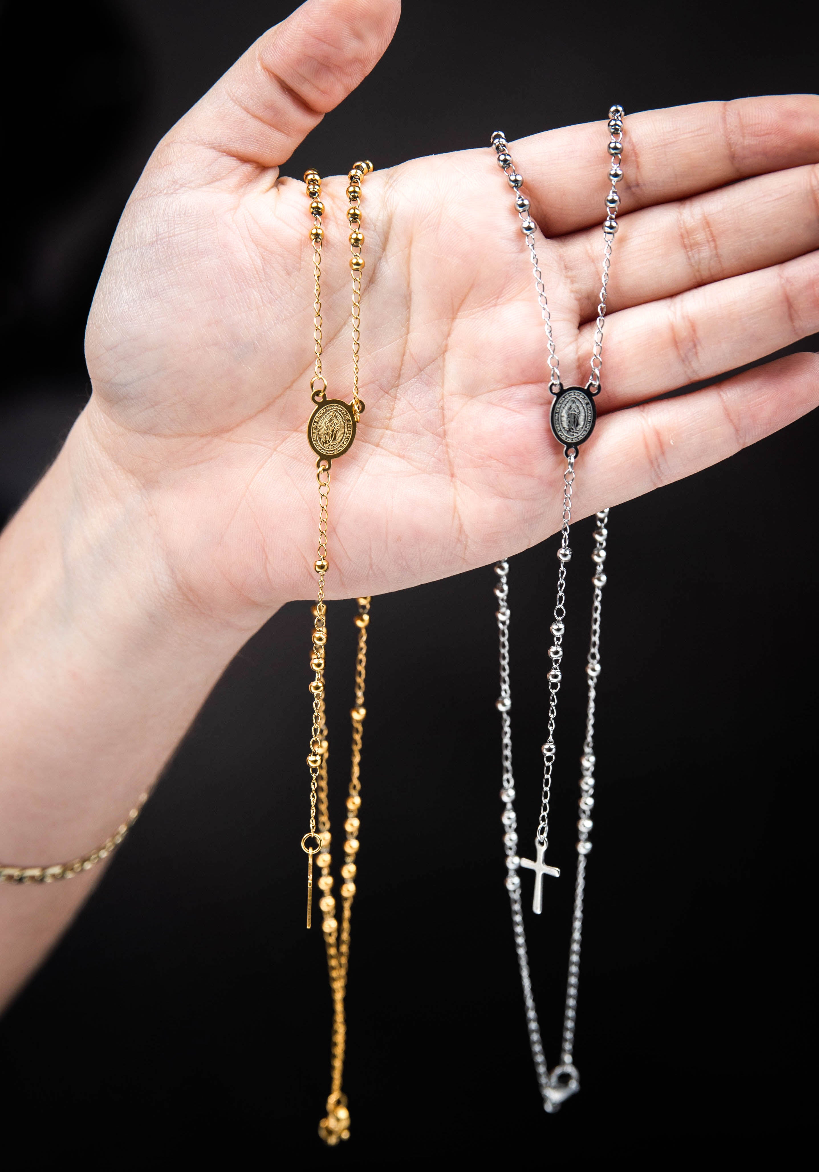 Rosarios Clásicos Acero Virgen de Guadalupe