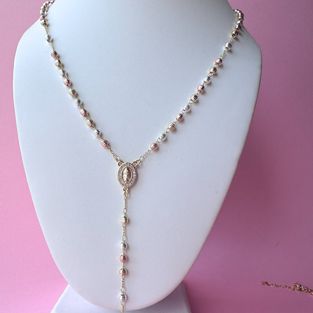 3 Gold Classic Style Guadalupe Rosary