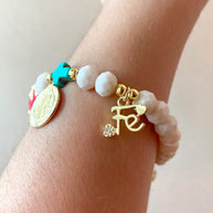 St Benedict, Our father and more Religious Charms Bracelet