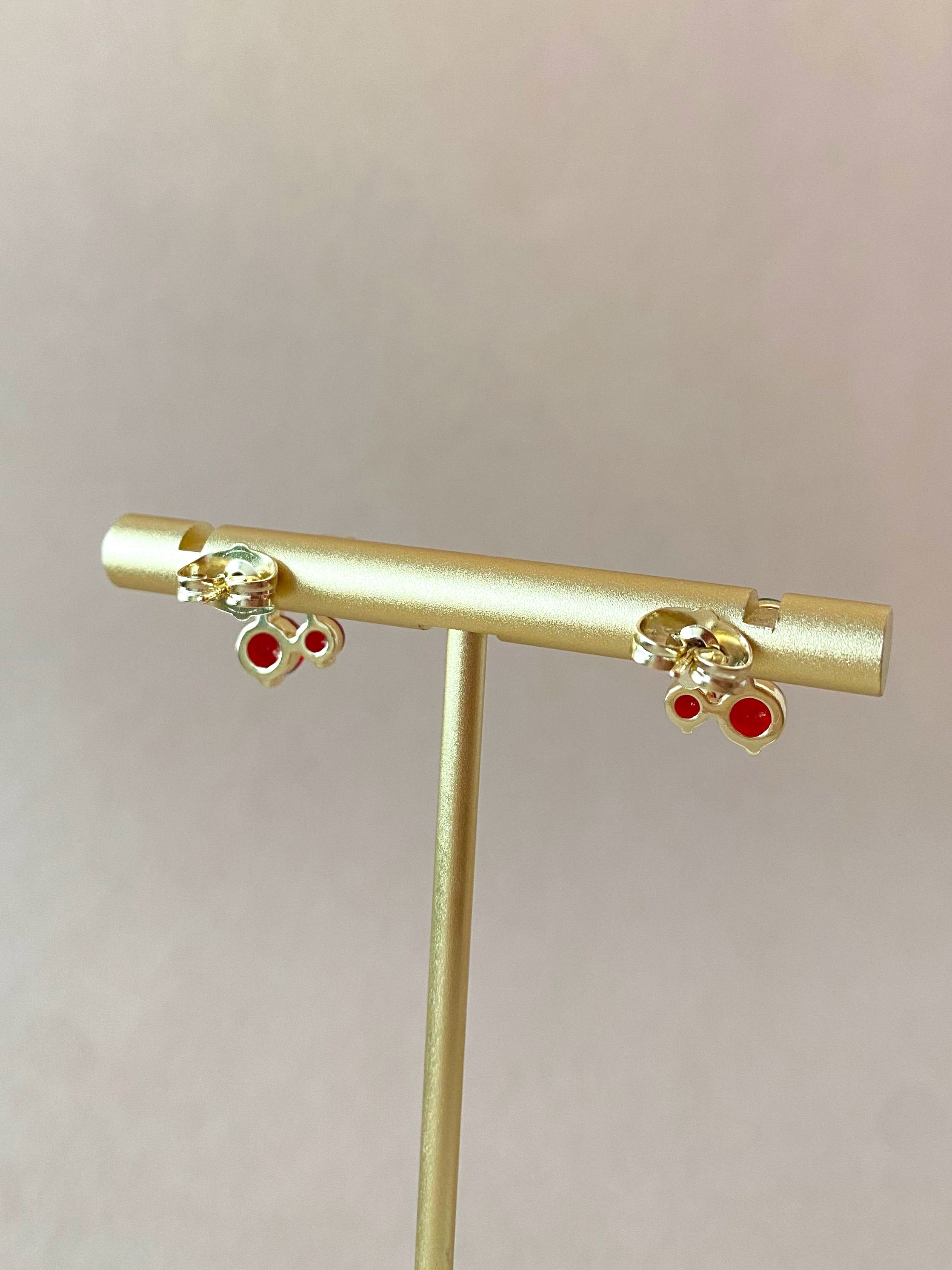Cherry Red Style Earrings