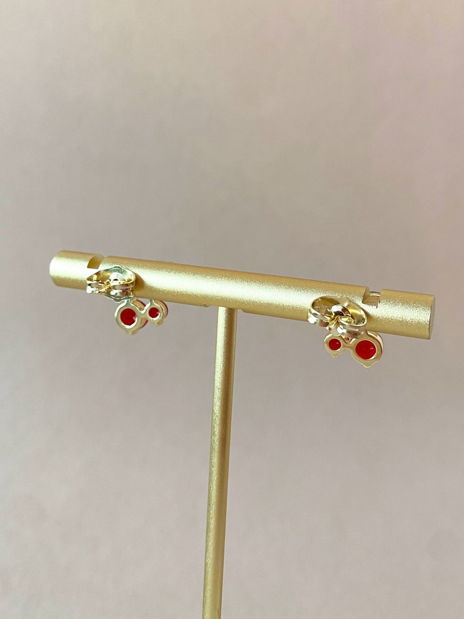Cherry Red Style Earrings