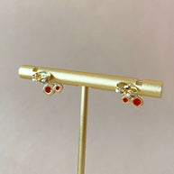 Cherry Red Style Earrings