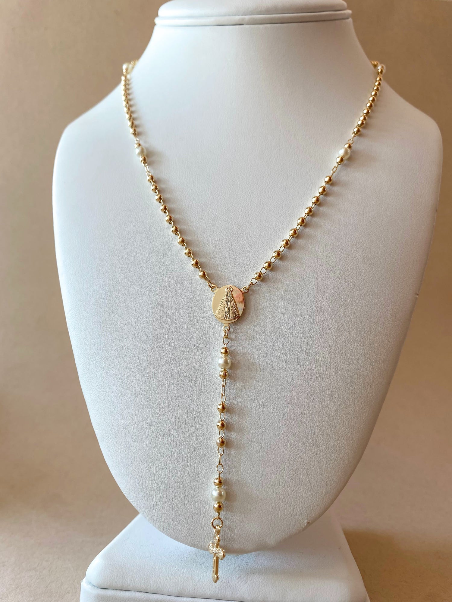 Rosary Virgin of the Valley pearls