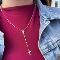 Miracle Medal Pearls Rosary
