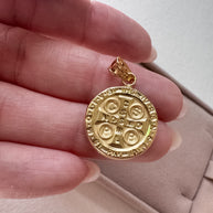 St. Benedict Medal 18k Solid Gold Hollow Charm