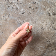 Hawaian Flower 14k Solid Gold Charm