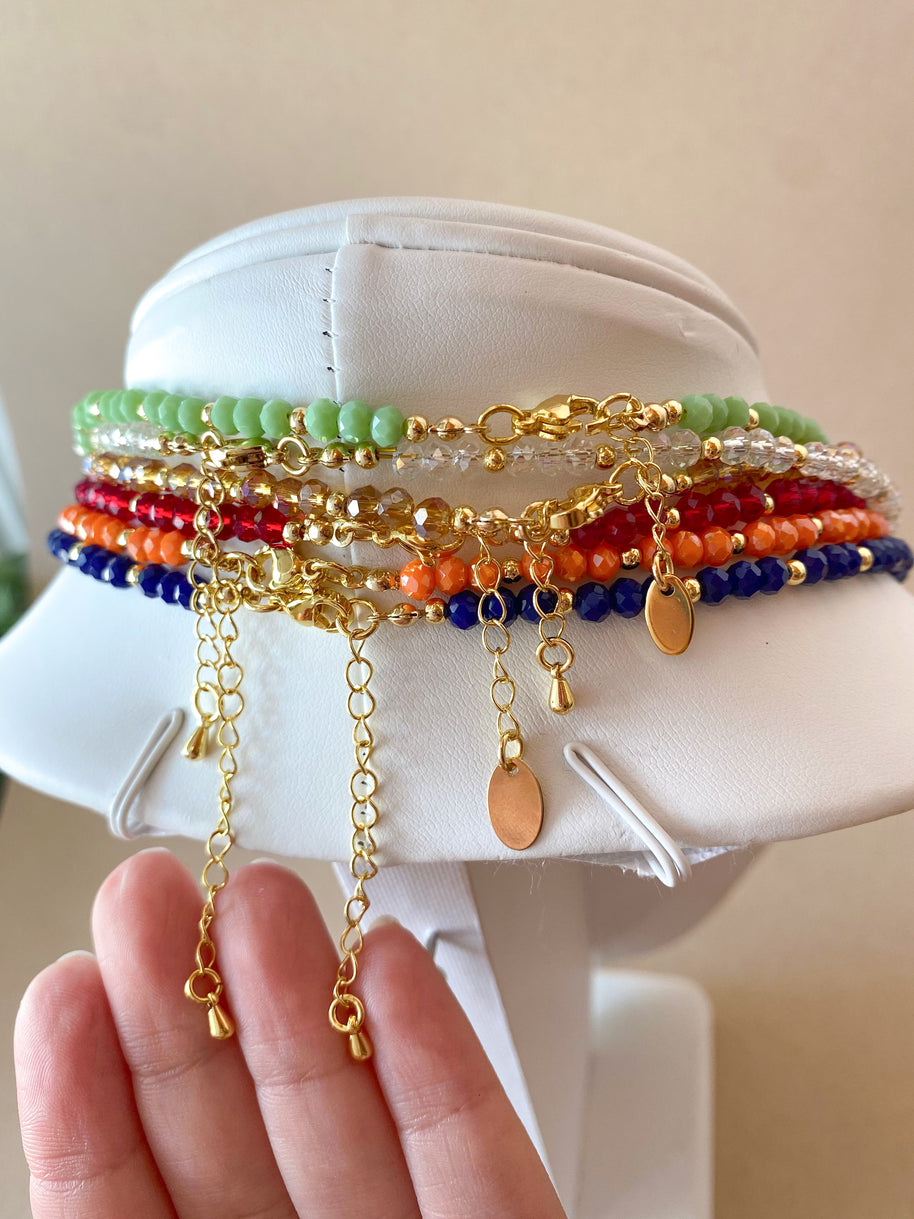Colorful Crystals Style Necklaces