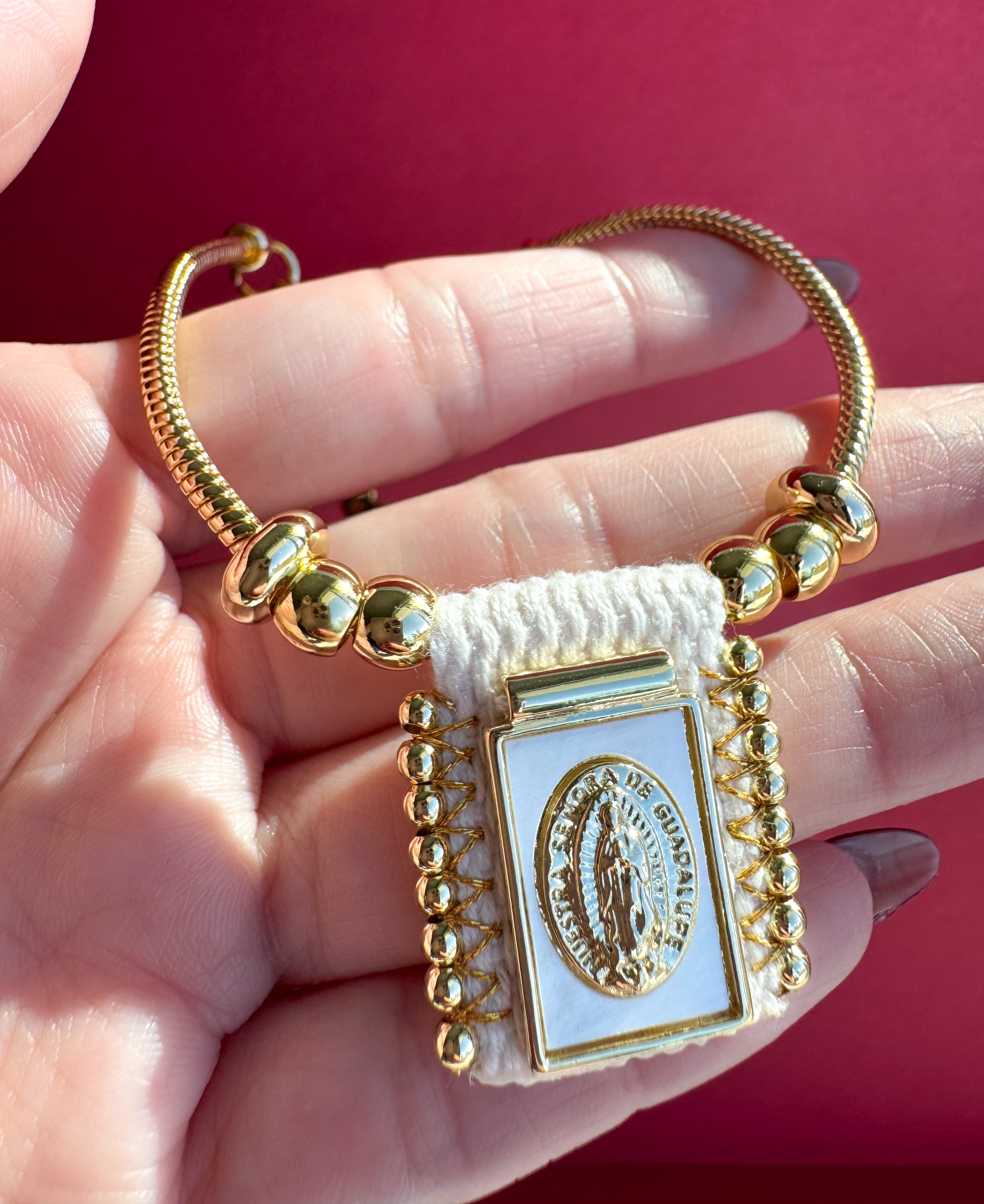 Brazalete Escapulario Virgen de Guadalupe