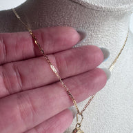 Golden Clover Mirror Style Chain or Charm - 18K Solid Gold
