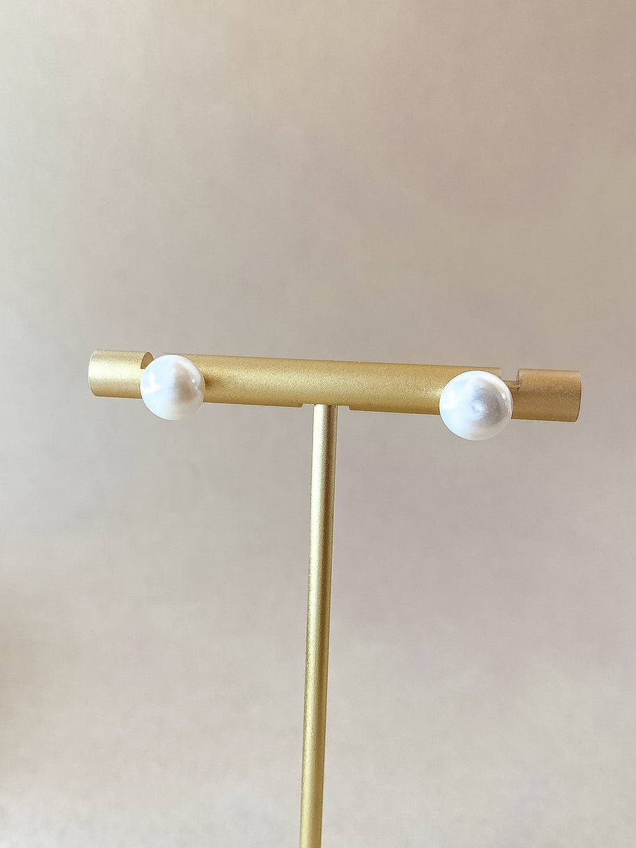 Little Pearls Steel Earrings