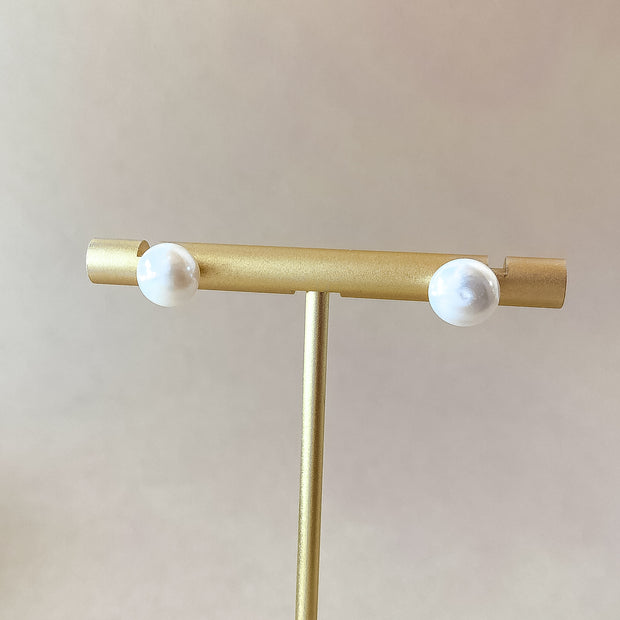 Little Pearls Steel Earrings