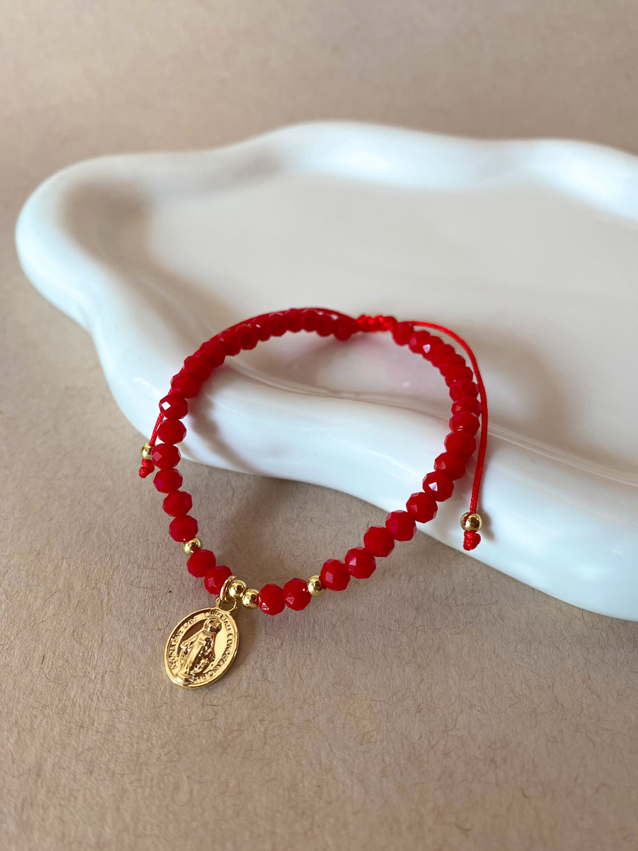 Miracle Red Crystal Adjustable Bracelet