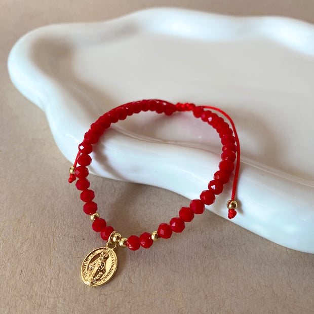 Miracle Red Crystal Adjustable Bracelet