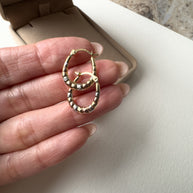 3 Gold Hoops 14k Solid Gold Earrings