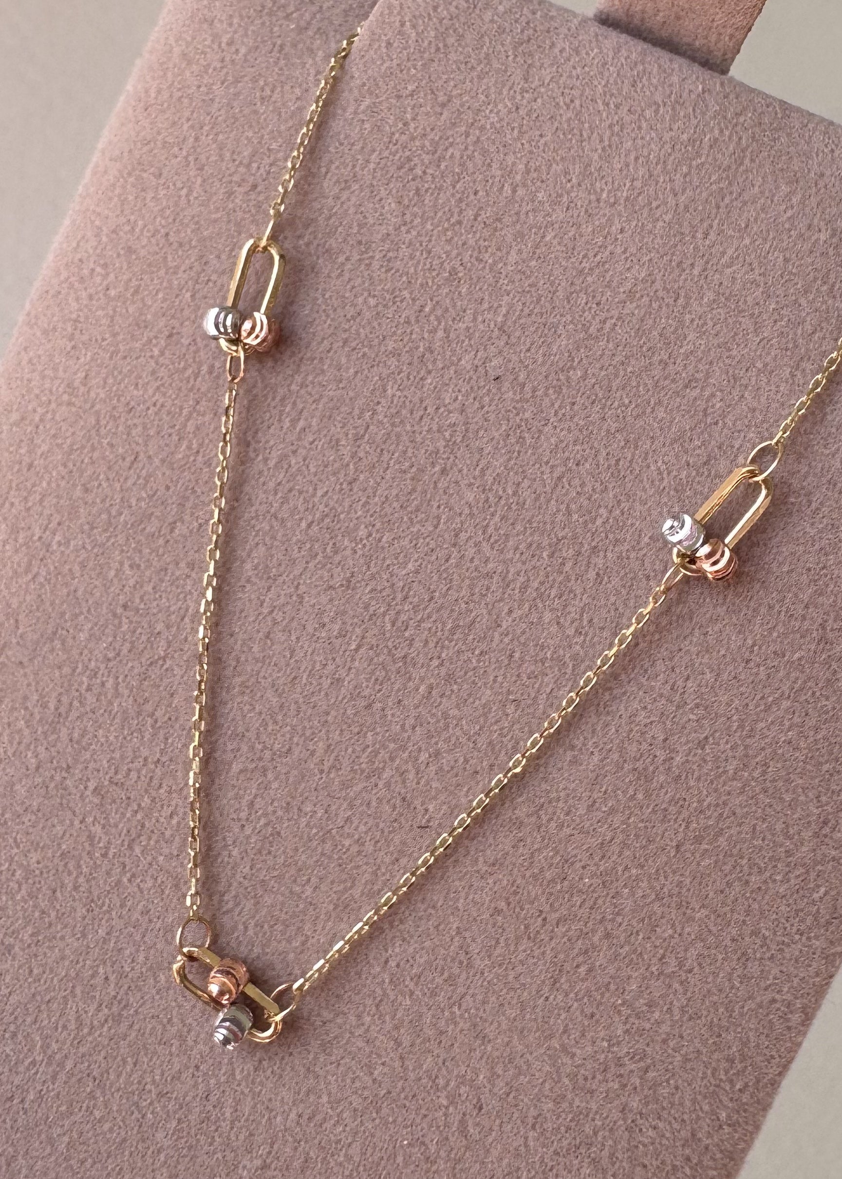 3 Gold Chain 14k Italian Solid Gold Necklace