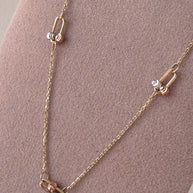 3 Gold Chain 14k Italian Solid Gold Necklace